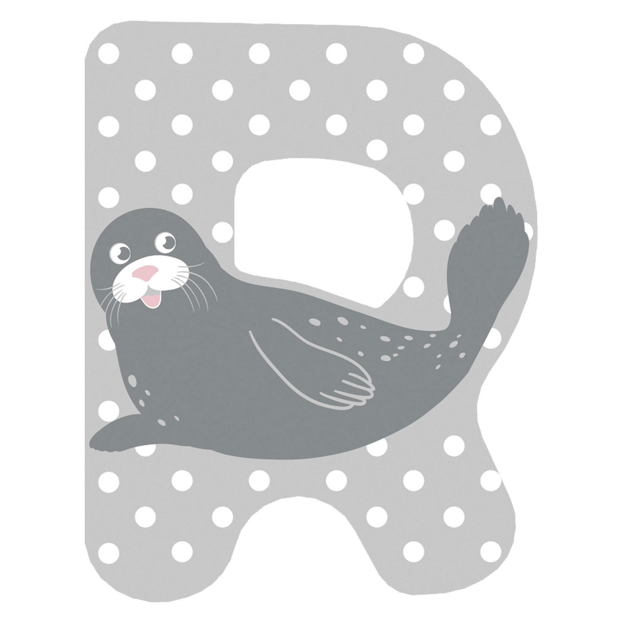 Small foot - houten dieren kinderletter - r