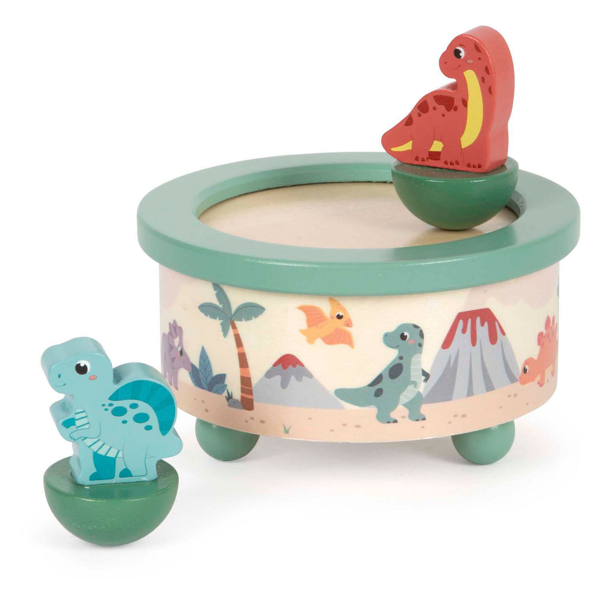 Small foot - houten muziekdoos dino