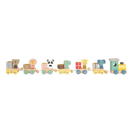 Small foot - houten verjaardagtrein met dieren