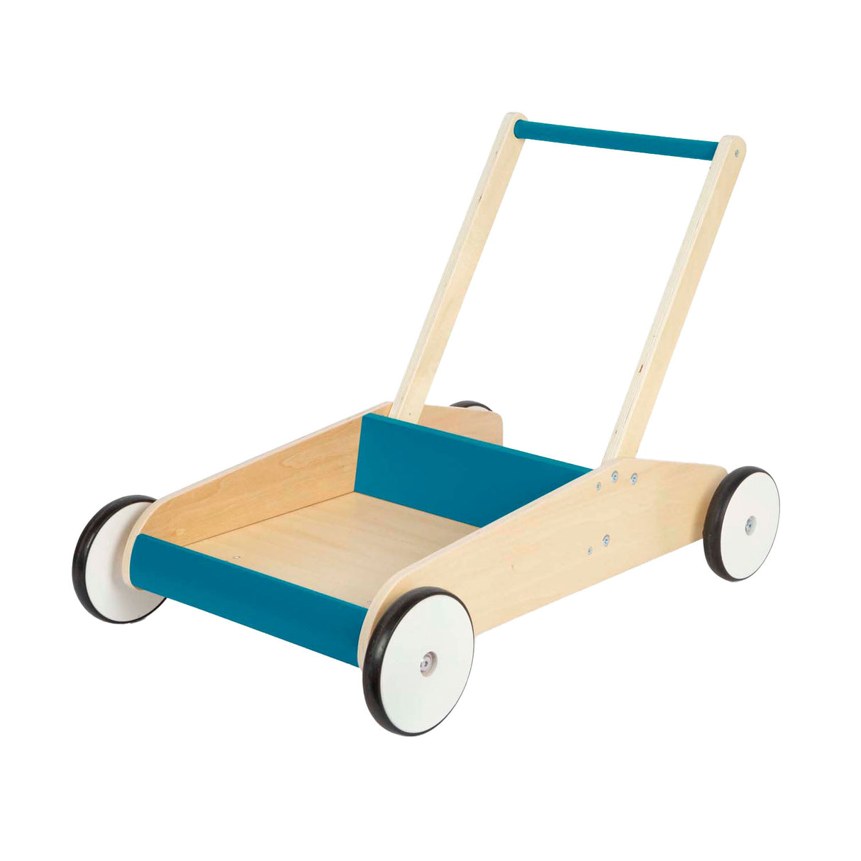 Small Foot Houten Loopwagen Petrol Blauw