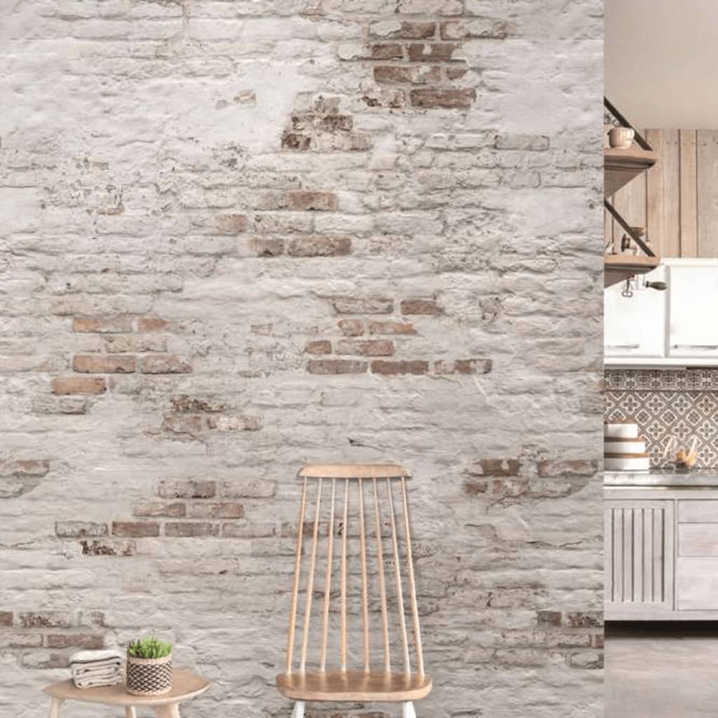 Dutch wallcoverings dutch wallcoverings fotobehang old brick wall beige bruin