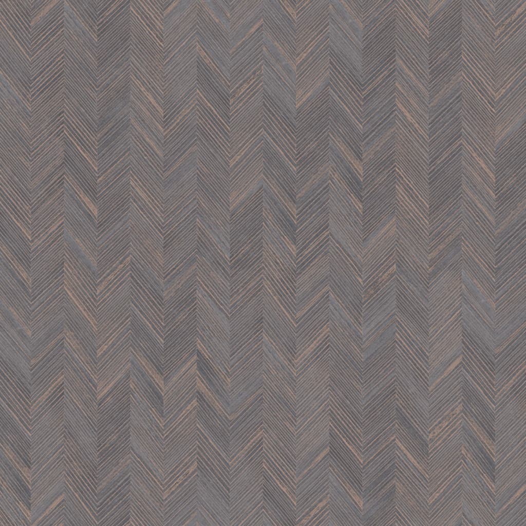 DUTCH WALLCOVERINGS DUTCH WALLCOVERINGS Behang Fishbone bruin en goudkleurig