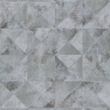 Noordwand behang topchic graphic shapes facet metallic grijs