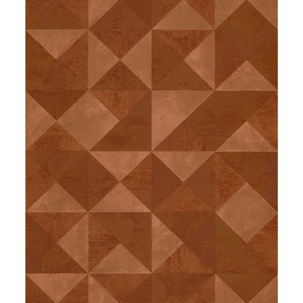 Noordwand noordwand behang topchic graphic shapes facet metallic oranje