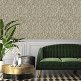 Dutch wallcoverings dutch wallcoverings behang phoenix groen en beige