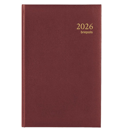 Brepols agenda saturnus 1 dag 2026 lima rood