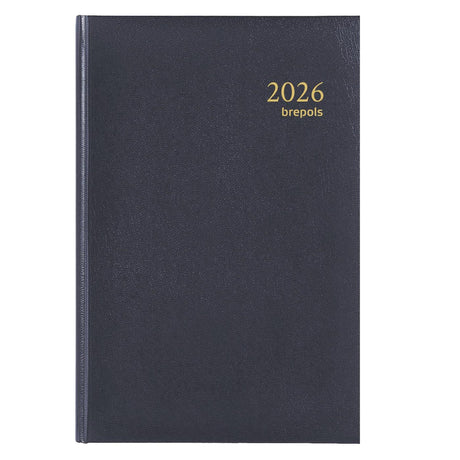 Brepols bureauagenda saturnus 1 dag 2026 lima blauw 13x21 cm