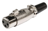 Valueline Valueline XLR-3FCL Connector Xlr 3-pin Female Metaal Zilver