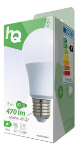 Hq le27a60001 led-lamp a60 e27 6,5 w 470 lm 2 700 k