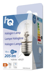 HQ Hq Hqhe27 ball001 Halogeenlamp Kogel E27 18 W 205 Lm 2 800 K