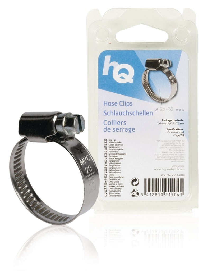 Hq w9-hc-20-32bn slangklemmen 20 - 32 mm