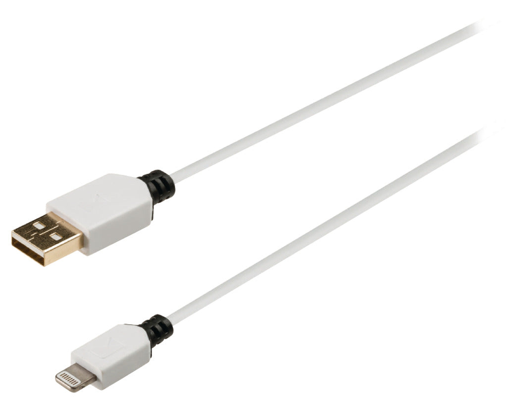 K ouml;nig K ouml;nig KNM39300W10 Sync And Charge Kabel 8-pins Lightning Male Usb 2.0 A Male 1,00 M Wit