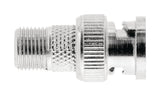Valueline vlsp41965m antenne adapter bnc male - f-connector female zilver