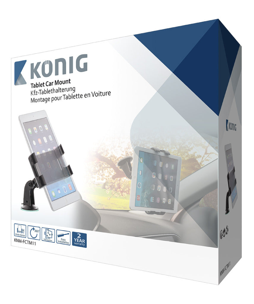 K ouml;nig K ouml;nig KNM-FCTM11 Tablet Autohouder 360 deg; DraaiEn Kantelbaar 0.7 Kg