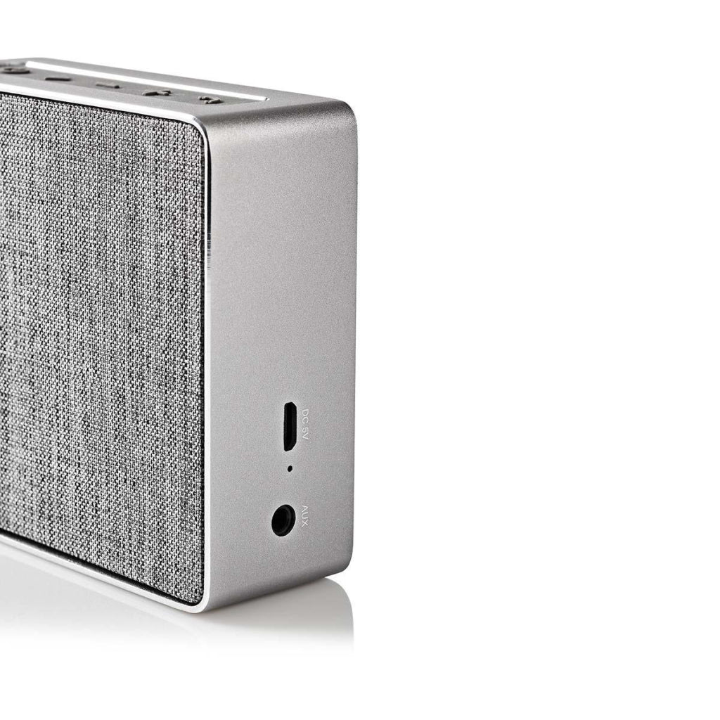 Nedis spbt1002gy luidspreker met bluetooth® 15 w metal design gunmetal