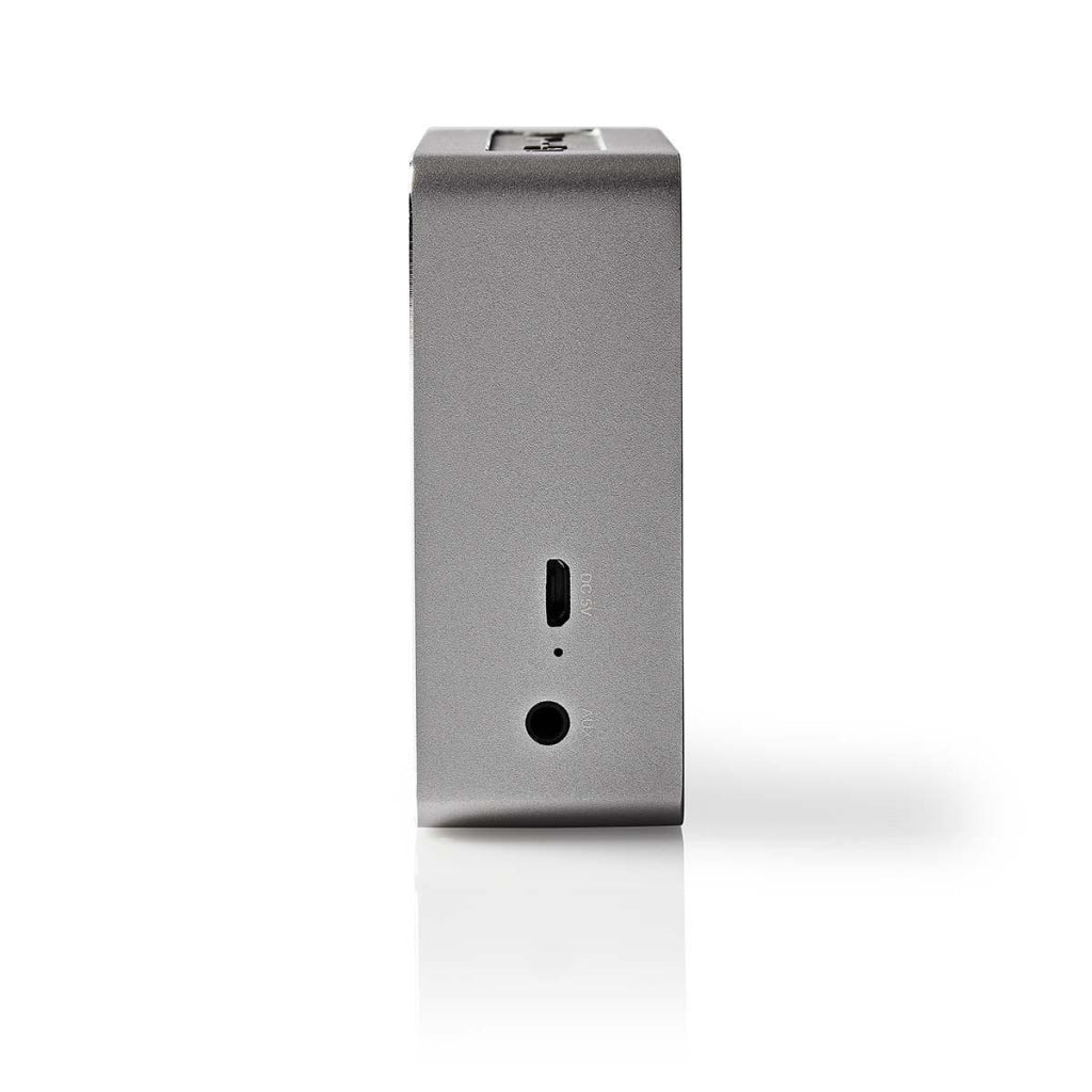 Nedis spbt1002gy luidspreker met bluetooth® 15 w metal design gunmetal