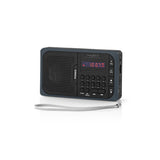 Nedis rdfm2100gy fm-radio 3,6 w usb-poort microsd-kaartsleuf zwart grijs