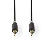 Nedis cabp22000at20 stereo audiokabel 3,5 mm male - 3,5 mm male 2,0 m antraciet