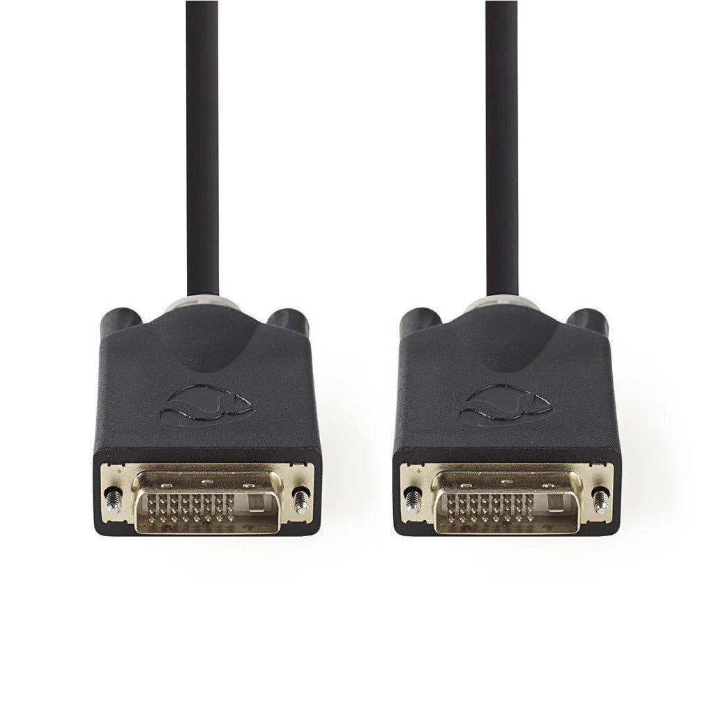 Nedis ccbp32000at20 dvi-kabel dvi-d 24+1-pins male dvi-d 24+1-pins male 2,0 m antraciet