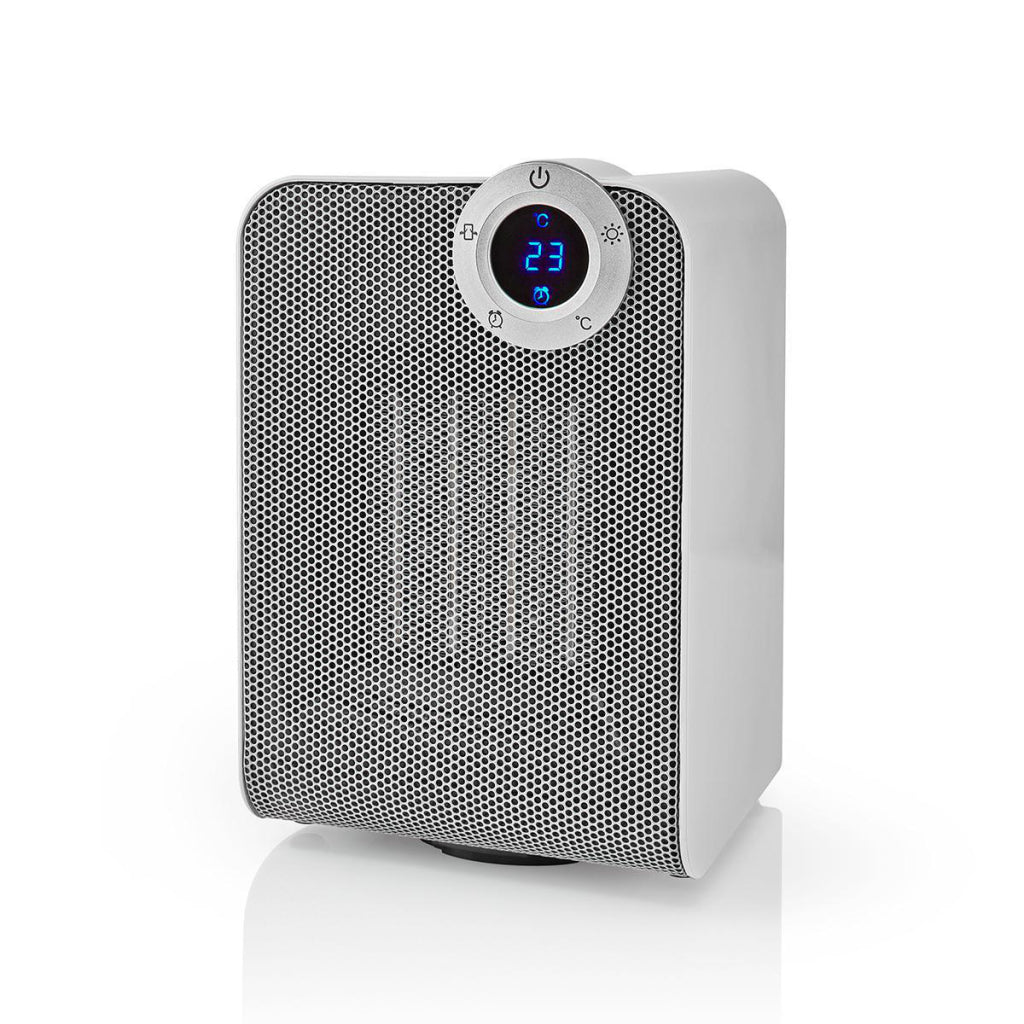 Nedis wififnh20cwt slimme ventilatorverwarming met wi-fi compact thermostaat oscillatie 1800 w wit