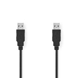 Nedis ccgt60000bk10 kabel usb 2.0 a male - a male 1,0 m zwart