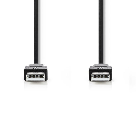 Nedis CCGT60000BK10 Kabel Usb 2.0 A Male A Male 1,0 M Zwart