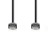 Nedis ccgt60000bk10 kabel usb 2.0 a male - a male 1,0 m zwart