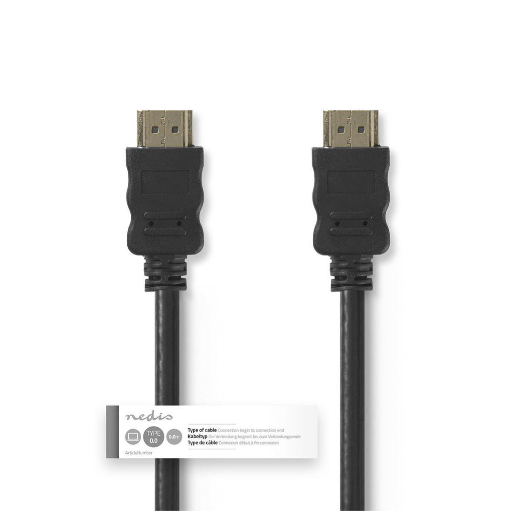 Nedis cvgt34000bk15 high speed hdmi-kabel met ethernet hdmi-connector - hdmi-connector 1,5 m zwart