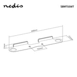 Nedis SBMT55WT Soundbarbeugel Wand Voor Sonos® Beam Max. 5 Kg