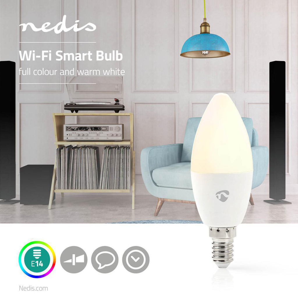 Nedis WIFILC11WTE14 Wi-fi Led-lamp Full Colour En Warm-wit E14