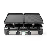 Nedis FCRA300FBK8 Raclette Steen Grill voor 8 Personen