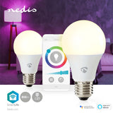 Nedis wifilrc20e27 smartlife multicolour lamp wi-fi e27 806 lm 9 w rgb warm to cool white android trade; ios peer