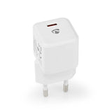 Nedis WCMPD20W100WT Oplader 1.67 2.22 3.0 A Outputs: 1 Usb-c trade; 20 W Automatische Voltage Selectie