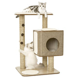 Jack and Vanilla Jack and Vanilla Kattenmeubel Molly 56x56x86 cm bruin