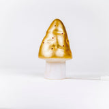 Egmont lamp paddenstoel goud met dimmer.