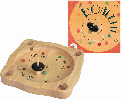 Spel: roulette. 25 x 25 x 4 cm 5+