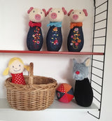 Bowlingset wolf 18 cm. 0+