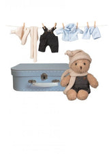 Egmont morris met kleding in koffer. 29x