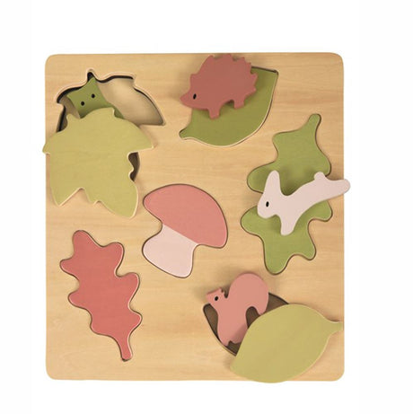 Egmont houten puzzel bos. 24x24 cm. 2+