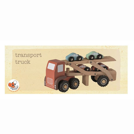 Egmont houten autotransport met 4 auto's