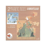 Magneet puzzel gebergte. 17,5x17,5x1 cm.