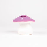 Egmont spaarpot paddenstoel lila. 11 cm.