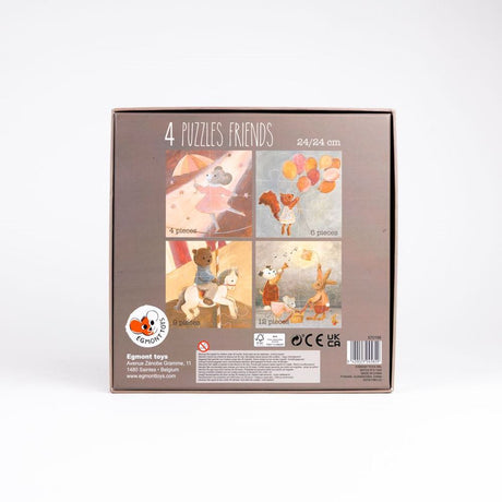 Egmont 4 puzzels vrienden. fsc karton. 2