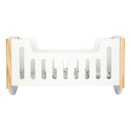 Small foot - houten poppenbed wit little button