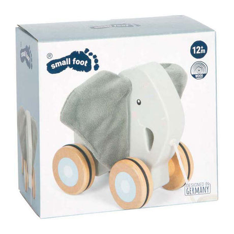 Small foot - houten trekolifant met knisperende oren