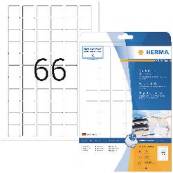 Merkloos sans marque herma injekt etik. w. 25,4x25,4 25 vel din a4 1650 stuks 8831
