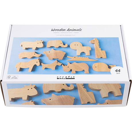 Creativ company https: www.cchobby.nl houten-dieren-boerderij-en-safari-h-3-14-5-cm-dikte-2-cm-44-stuk-1-doos