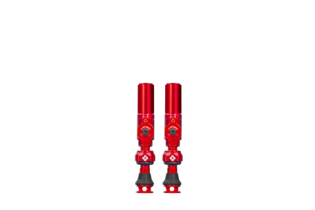 Muc-off tubeless ventiel big bore hybrid small red auto schräder ventiel 30mm