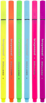 Bruynzeel fineliner set neon 6 kleuren
