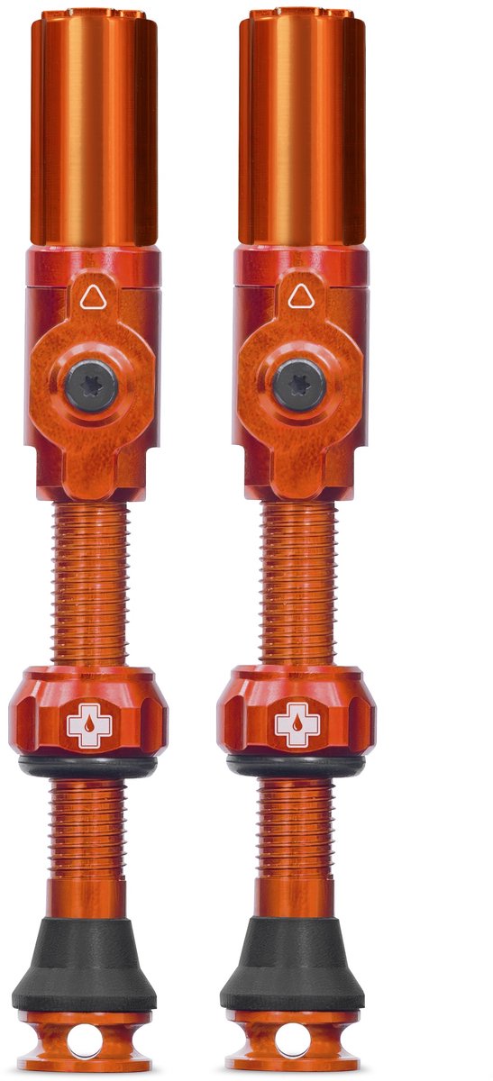 Muc--off muc-off tubeless ventiel big bore hybrid large orange auto schräder ventiel 45mm